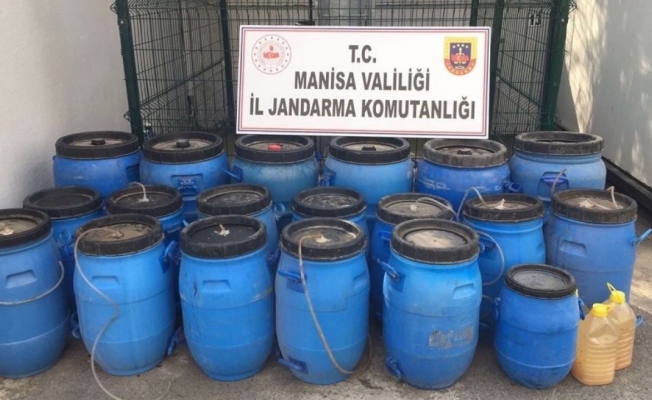 Manisa’da 1,5 ton sahte içki ele geçirildi