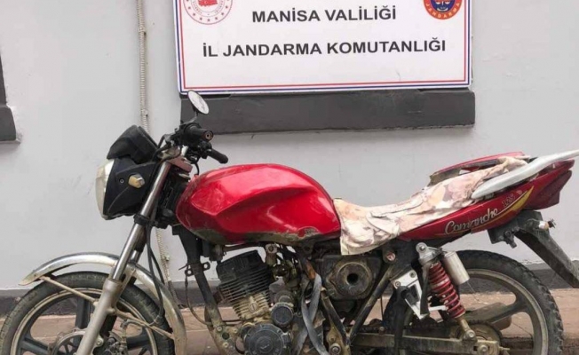 Çalınan motosiklet jandarma tarafından bulundu