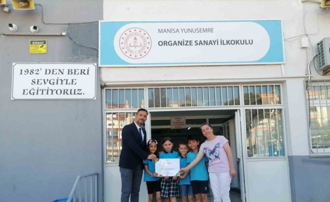 Organize Sanayi İlkokuluna çevre beratı