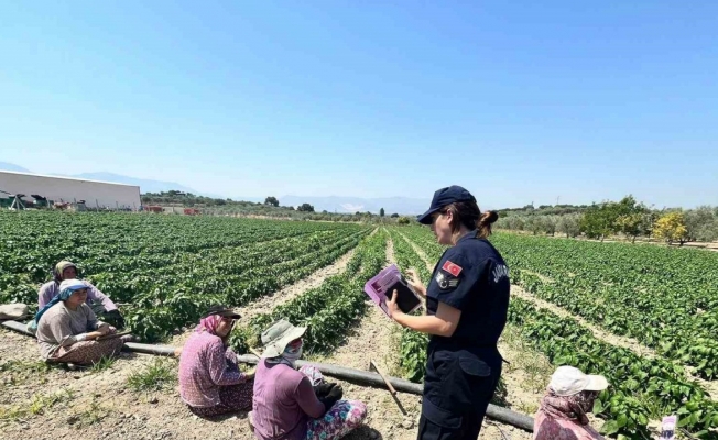 Tarım işçisi kadınlara KADES uygulaması yükletildi