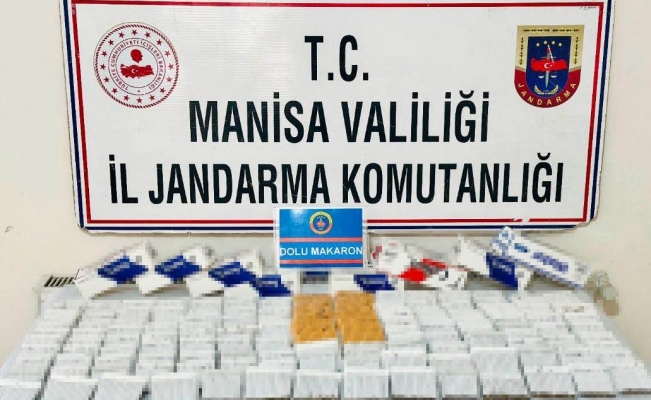 Markette makaron ele geçirildi