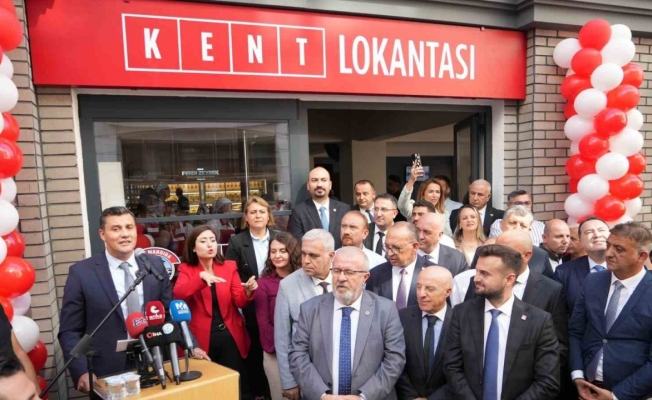 Manisa’da miting gibi ’Kent Lokantası’ açılışı