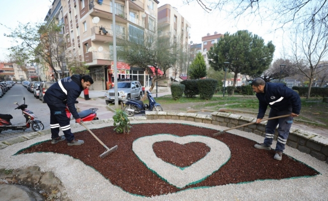 Yunusemre’den Kaynak Mahallesi’nde peyzaj çalışması