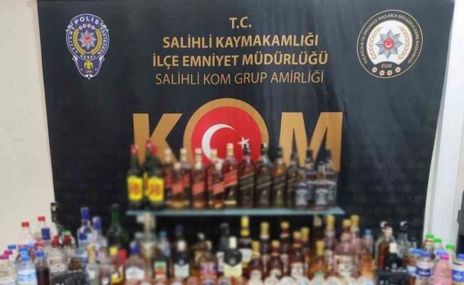 Manisa’da 62 litre gümrük kaçağı alkol ele geçirildi