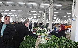 Kula protokolünden pazaryeri ziyareti